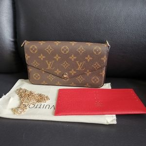 Louis Vuitton - Brown Monogram Crossbody/Clutch